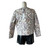Rachel Zoe NWT Quilted Crop Zip Paisley Floral Print Jacket Vintage Y2K Photo 2