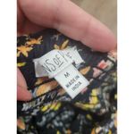 Patrons of Peace  Jumpsuit Floral Print Cropped Off the Shoulder Romper Black M Photo 2