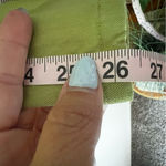 Talbots Vintage straight leg high waisted chartreuse green pants Women's SIZE 8 Photo 4