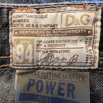 Dolce & Gabbana Jeans Vintage D&G Distressed Straight Leg Button Fly Size 40 Photo 7