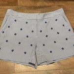 Brooks Brothers  Striped Seersucker Embroidered 100% Cotton Shorts Size 8 Photo 0