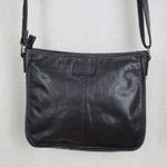 Ladies' Fat Face Black Leather Crossbody Bag Photo 8