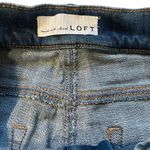 Loft Modern Skinny Embroidered Tassel Hem Jeans, Sz 28/6 Photo 13