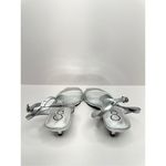 Calvin Klein Sandals Womens Size 5 Silver Belma Strappy Dress Open Toe Heels Photo 4