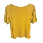 Maeve Anthropologie Mustard Golden Yellow Short Sleeve Top Sz S Photo 1