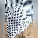 J.Crew  Gingham Plaid Long Sleeve Blouse Size Small Black White Pleated Office Photo 6