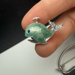 Whale Brooch / Tack Pin Lot Of 2 Sea Life Silver Tone Photo 1