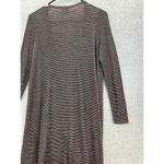LuLaRoe Women's Brown Striped Open Front Cardigan Long Sleeve Thin Sweater Small Photo 3