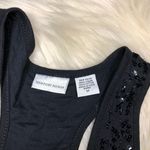 Newport News black sequins sleeveless vest medium Photo 5
