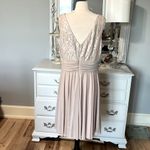 JH Evenings Champagne Shimmery Formal Semi Prom Party Bridesmaid Dress Womens 16 Photo 7