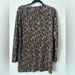 Cyrus New  Sz M Ribbed Long Sleeve Leopard Print Stretch Top Photo 3