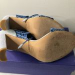 Womens STUART WEITZMAN Blue Leather Ankle Straps Sandals 7.5 M Photo 11