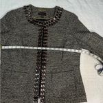 Dana Buchman Brown and Black Blazer with Embellished Trim Photo 4