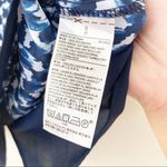 Banana Republic  Blue Printed Short Sleeve Blouse Photo 2