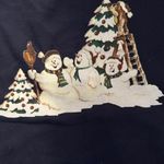 Kitsch Snowman & Bear Sweatshirt, Navy Blue, Size Large Blue Photo 1