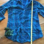 L.e.i. Plaid button up top with ruffles XL (juniors) Photo 3