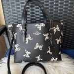 Coach NWT Mollie Tote Bag 25 With Bow Print Style CY648 $375 Photo 1