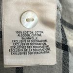 Anthropologie Floreat Plaid Embroidered Longline Tunic Top | Black/White | XS Photo 7