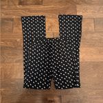 Lbisse NWT High Rise Origami Crane Pattern Boot Cut Pull On Pants Black Size M Photo 0