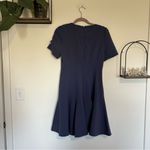 Club Monaco  Blue Indigo Fit & Flare Pleated Mini Dress Size 6 Photo 1