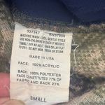 DUFFEL Made in America Long Sleeve Hooded Button‎ Up Grape Print Sweater Small Purple Photo 4