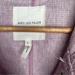 Avec Les Filles  Anthropologie Lavender Lightweight Hooded Zip Up Jacket Large Photo 5