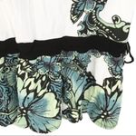 new skinnie minnie ᪥ Floral Print Mini Sun Dress ᪥ White Blue Black ᪥ Large Photo 8