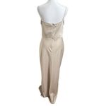 BHLDN  Cali Satin Cowl Neck Midi Slip Dress Champagne Anthropologie Women Size 14 Photo 5
