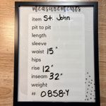 St. John Women's Blue Side Panel Satin Trim Pants Pull On Size Small Lightweight Photo 10