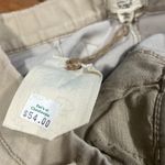 easel  small tan drawstring skinny pants with zipper on leg 10" rise 26.5" inseam Photo 11