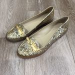 Kate Spade Gold Glitter Cora Loafers Flats Size 7.5 Photo 1