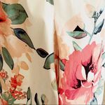 Adrienne Dress Tropical Floral On Off Shoulder Ruffle Neckline Sleeveless Small Photo 13