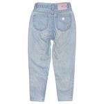 Puma Rare VTG  Mom Jeans Women’s 24 High Rise Light Wash Pink Stitching Y2K 90s Photo 1