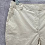 kim rogers  Tan Bermuda Flat Front Bottoms Pants Shorts Cotton Plus 14 Photo 3