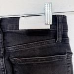 RE/DONE Originals Button Fly High Rise Fray Hem Jeans Black Womens Size 26 Photo 5