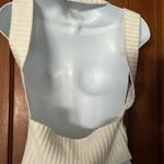 Et Clet Elegant Cream Sleeveless Knit Top Photo 1
