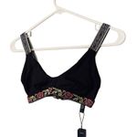 TAVIK Swimwear Deneuve Black Tribal Trim Bikini Swimwear Top Women Sz S Photo 2
