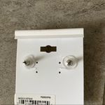 Pure Expressions Rhinestone Crystal Flower Stud Earrings Silver Hypo Allergenic White Photo 4