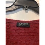 Bloomchic Red Pink Cable Knit Wrap Sweater Size 22/24 3X 3/4 Sleeve Tunic Top Photo 1