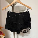 Carmar Denim Black Distressed Shorts Photo 1