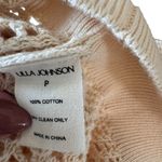 Ulla Johnson - Delaney Pullover Sweater Ivory Cotton Mesh Puff Sleeve Sz P Photo 6