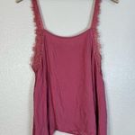 Free People Intimately Dobby Dot Rose Pink Lace Trim Camisole Medium Cami Tank Photo 3
