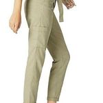Sam Edelman New  Utility Trouser Belted Waist Cargo Pants Khaki Photo 1