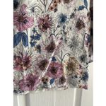 Lascana Women's 6 White Floral Blouse Cottagecore Feminine 3/4 Sleeve Fairy Black Photo 4