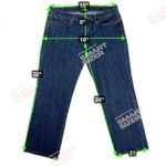 Lucky Brand Sweet ‘n Crop Low Rise Dark Wash Jeans 24” Inseam Size 10/30 Photo 3