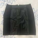 Armani Exchange Women’s Elegant Black Leather Skirt Photo 0