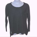 The Limited  Dark Grey Scoop Neck Tunic Sweater Women’s XXL High Low Hem Photo 1