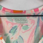 Lilly Pulitzer Lilly‎ Pulitzer Stretch Cotton Colorful Pastel V-Neck Women's Short Sleeve Tee M Photo 1