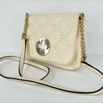 Kate Spade New York Astor Quilted White Leather Chain Crossbody Logo Bag Photo 10