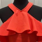 Trina Turk  Women's Jurnee Ruffle Cold Shoulder Dress Size 6 Photo 1